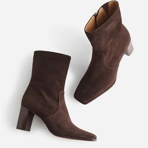 Madewell women’s the Zane ankle boot in suede carob size 9.5